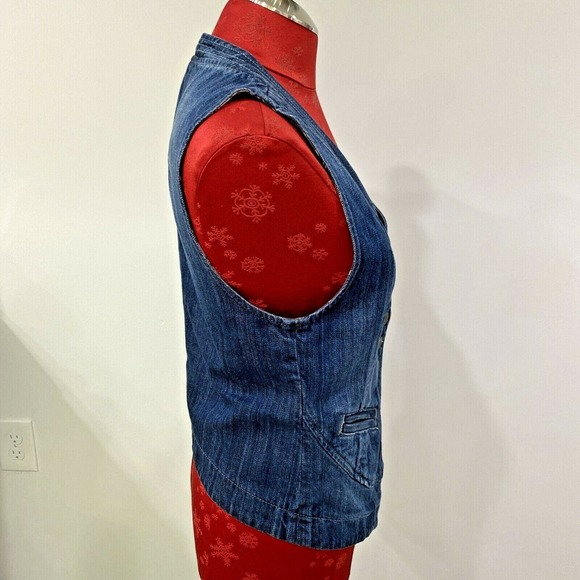 CAbi Blue Denim Vest - Picture 5 of 8